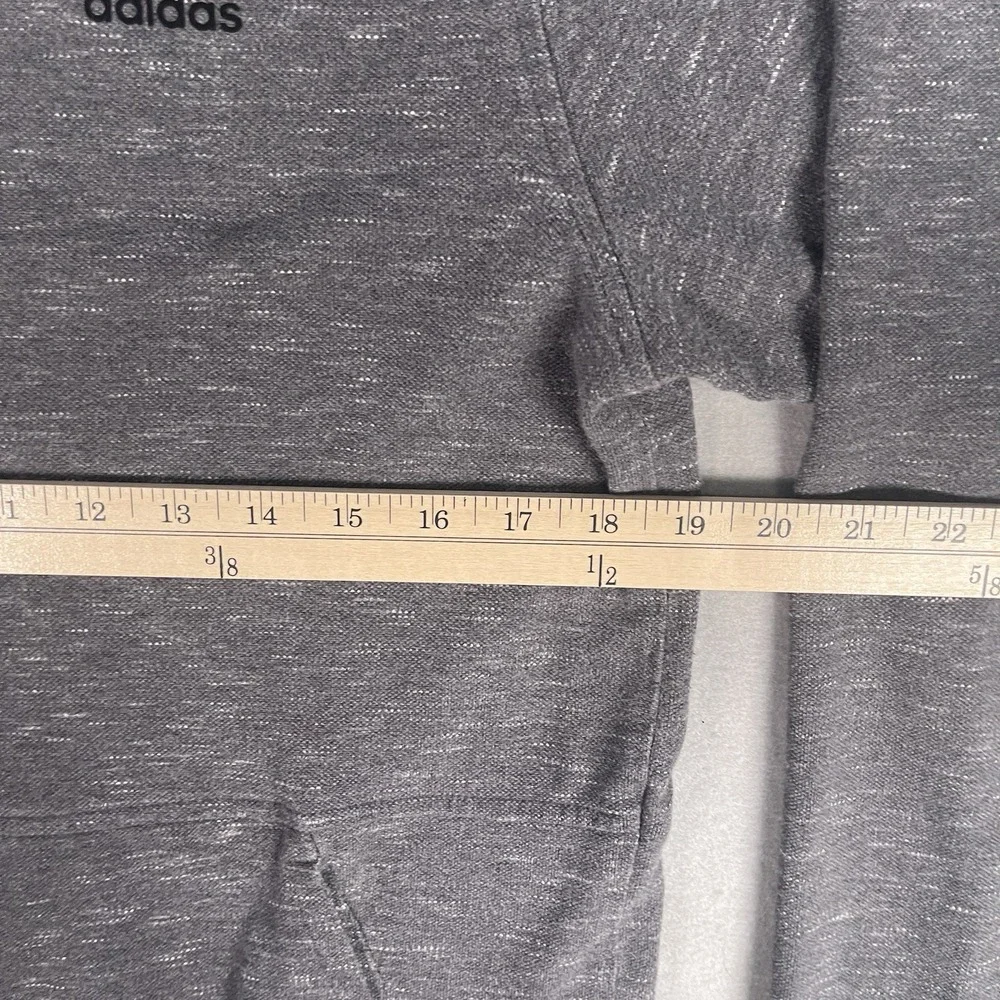 Adidas Hooded Pullover Sweatshirt Men Gray‎ Medium Long Sleeve